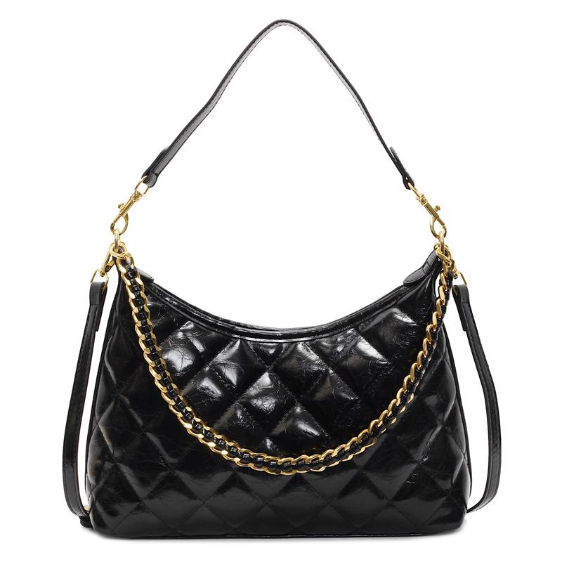 Сумка-цепочка ромбовидной формы женская весенне-летняя ретро 2025 новая универсальная сумка через плечо и мессенджер, высококлассная, для работы и поездок