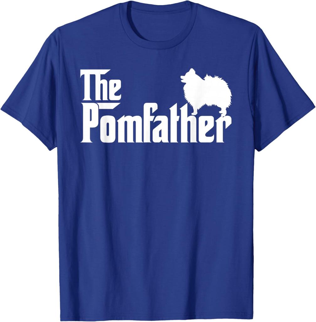 The Pomfather Pomeranian Dog Lover Mens Graphic Tee Short Sleeve Cotton Casual TShirt