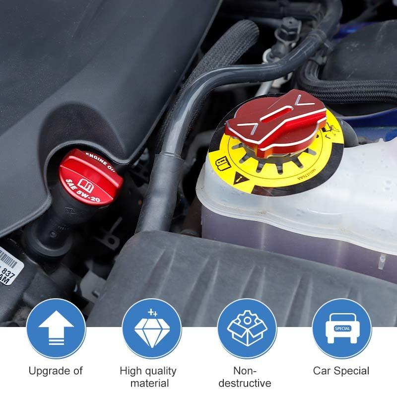 Engine Oil Radiator Decorative Cover Protective Sticker For Dodge Challenger For Dodge Charger 2009 Up For 300C 2012 Up ABS Interior Accessories