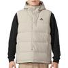 Adidas Down Vests Men's Gray Hooded Moderate HY3935