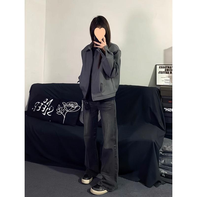 Блейзер мужской осенний простой повседневный свободный короткий пиджак