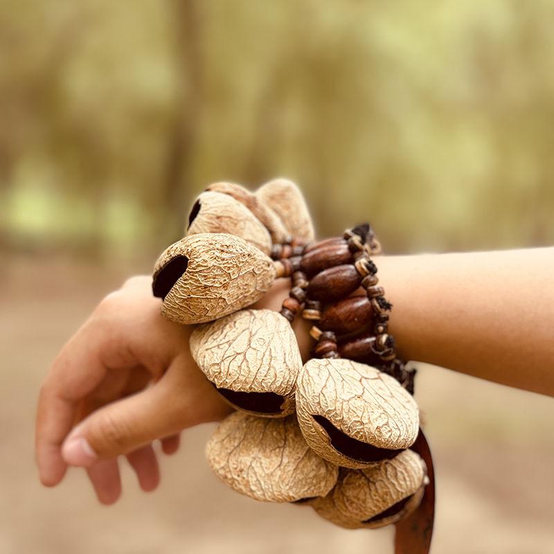 Natural Fruit Shell Handbell Meditation Accompaniment Performance Hand Bells Instrument Musical Instruments Percussion