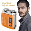 Digital Electric Shaver For Men Dual Blade Beard Trimmer Smart Mini Razor Waterproof Rechargeable Men's Shaver For Home Travel