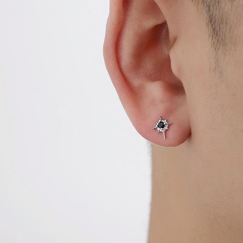 Магнитные серьги-пусеты Polaris: Клипсы на уши в стиле хип-хоп, унисекс, без прокола, модные украшения для мужчин и женщин