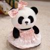 Cute Princess Style Skirt Red Panda Doll Plush Toy Black And White Panda Doll Girl Soothing Rag Doll
