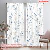 2 шт., 2D-печать на плоскости Занавеска Популярный узор чертополоха синего цвета Полиэстер (без стержня) Всесезонный, идеально подходит для различных комнат,