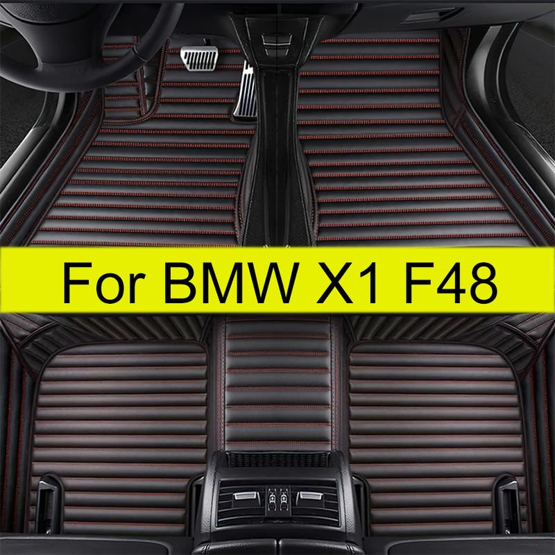 Автомобильные коврики для BMW X1 F48 2016 2017 2018 Автомобильные коврики для ног Покрытие ковриком Аксессуары для интерьера