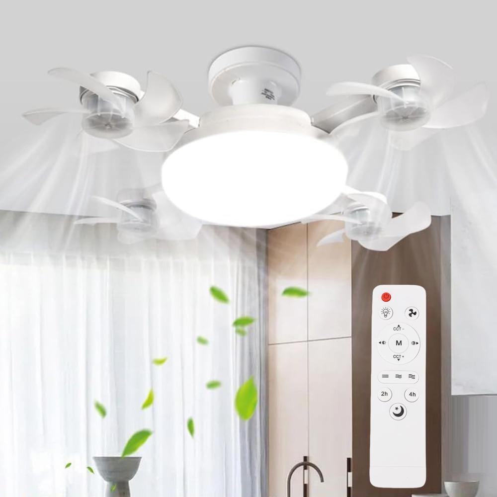 with Remote Control Ceiling Fan Light 3 Speeds Fan Plug in Ceiling Fan Kitchen