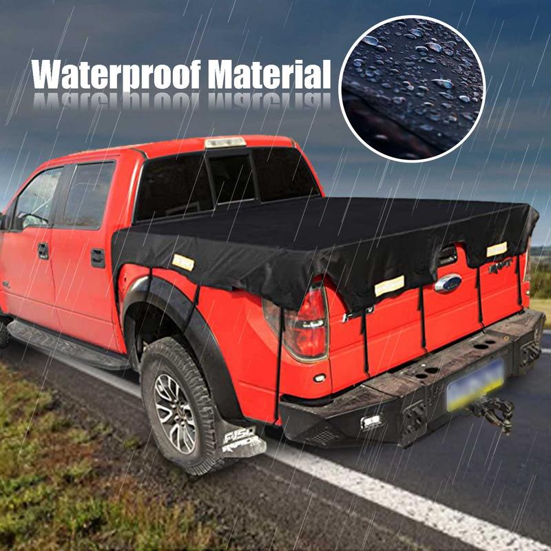 Универсальный водонепроницаемый чехол для задней части грузовика, пылезащитный тент для пикапа, ветрозащитный тент, тент для кровати, палатка для автомобильных аксессуаров