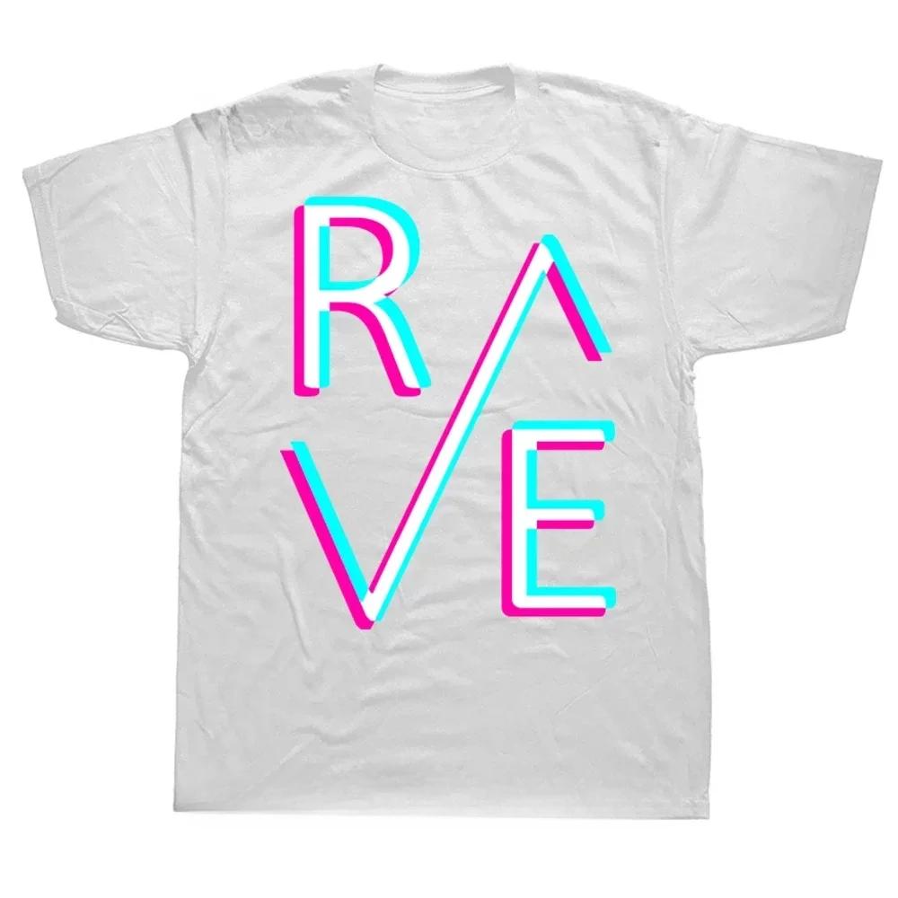 Techno Rave T Shirt Dj Electronic Dance Music Summer Graphic Cotton Streetwear Short Sleeve Birthday Gifts T-shirt Clothing