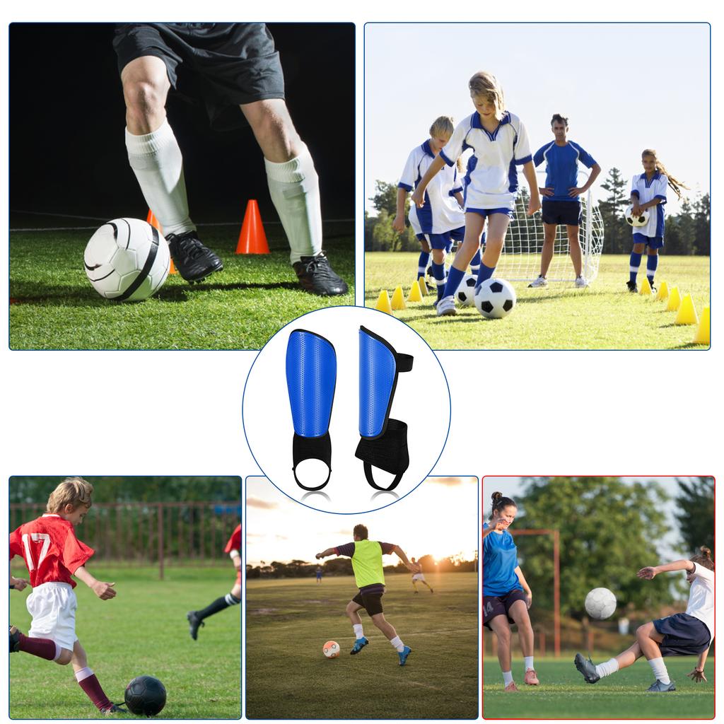 Soccer Shin Guard with Ankle Protector and Adjustable Straps Football Protective Equipment for Kids