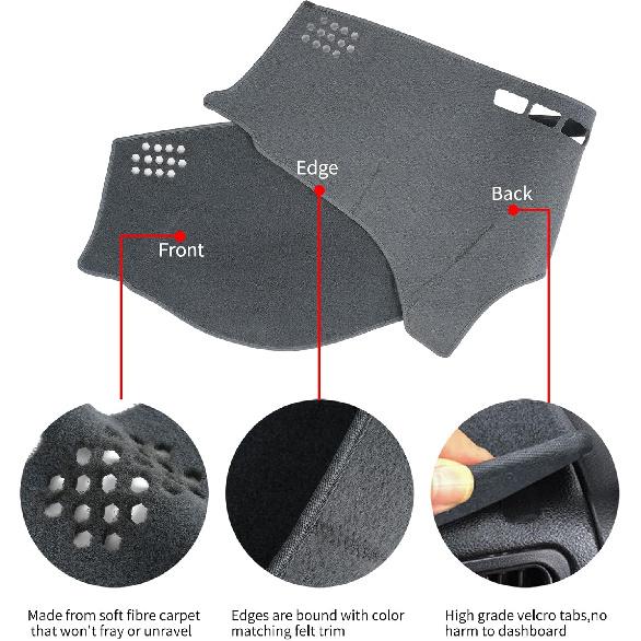 Накладка на приборную панель Коврик на приборную панель Подкладка Подходит для Lexus ES350 2007 2008 2009 2010 2011 2012(Угольно-серый)