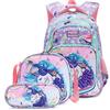 School Bags Child School Backpacks For Teenager Girls Boys Cartoon Dinosaur Anime Backpack Lunch Box With Pencil Case