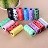5/10 Rolls Degradable Printing Dog Poop Bag Pet Poop Bags Dog Cat Waste Pick Up Clean Bag for Dogs Random Color Outdoor Pet Supplies Dog Up Clean Bag