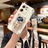 Чехол-подставка Mi13t Crossbody Lanyard с покрытием для Xiaomi Mi 13t Pro 13 12 11 Lite 12t 11t 10t Astronaut Silicone Stand Cover Mi13tpro