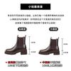 Height-increasing Platform Chelsea Short Boots Women's New Autumn and Winter British Martin Boots High-heeled Cigarette Boots Thin Boots