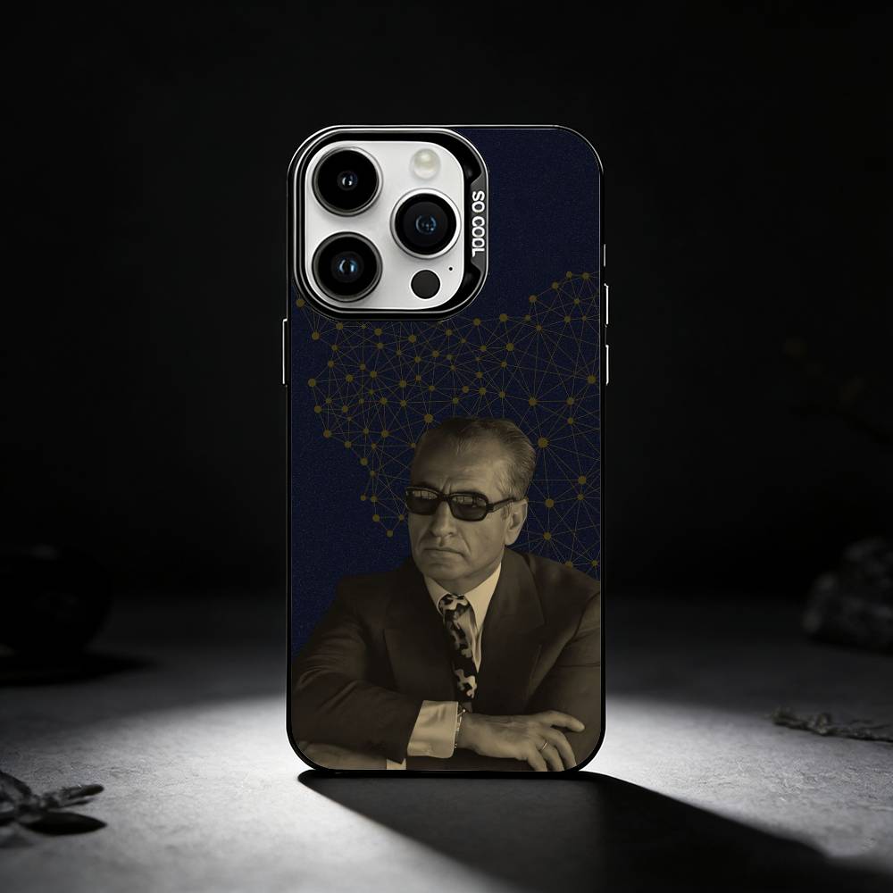 Mohammad Reza P-Pahlavi Phone Case For iPhone 17,16,15,14,13,12,11 Plus,Pro Max,XS,Colored silver phone case