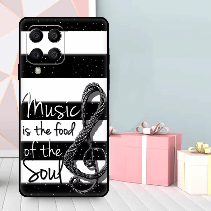 Чехол Музыкальная нота Скрипичный ключ для Samsung Galaxy M16 M31 M21 M13 M33 M53 M15 M35 M55 M36 M56 M12 M32 M52 M14 M34 M54
