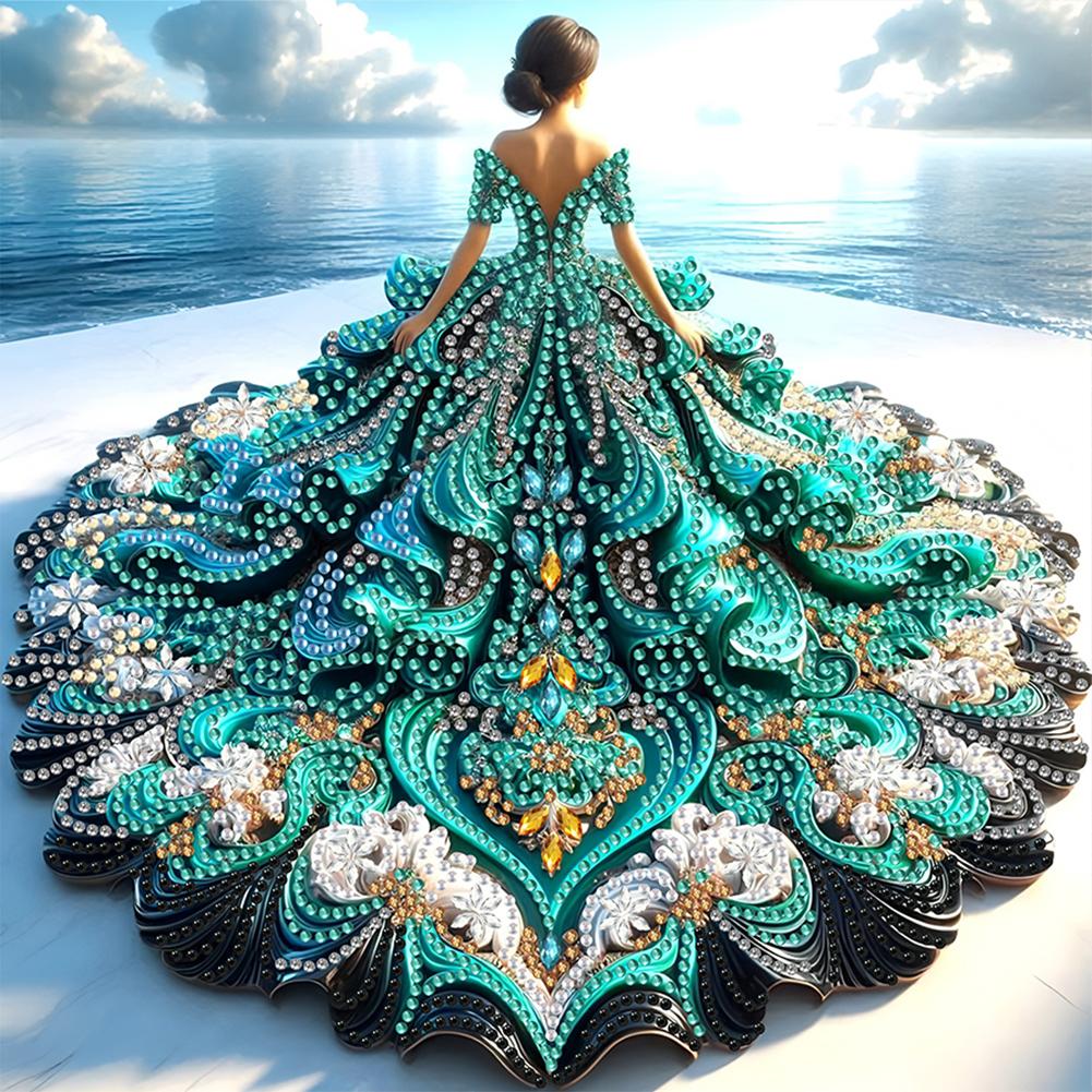 Набор для алмазной вышивки 5D DIY с частичной выкладкой специальными стразами, украшение для искусства, красивая девушка, украшение для дома, рождественские подарки на день рождения, 30x30 см