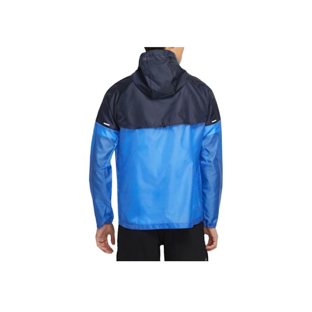Nike Windrunner Woven Colorblock Hooded Jacket Men Outerwear Blue CK6342-402