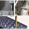 Ручной набор из 6 шт. с регулируемой Т-образной ручкой, трещоткой, метчикодержателем для метчиков от M2 до M8, стальной держатель для работ точной нарезки резьбы