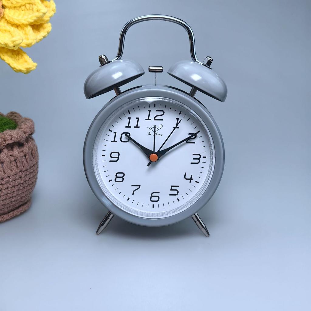 4-дюймовый будильник металлический звонок детские часы корейская версия часы с ночником бесшумные настольные часы GH820 звонок