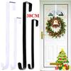 38cm Wreath Hanger For Front Door Black/White Metal Hook Multi-function Wreath Hanging Hook Christmas Easter Ornaments Hooks