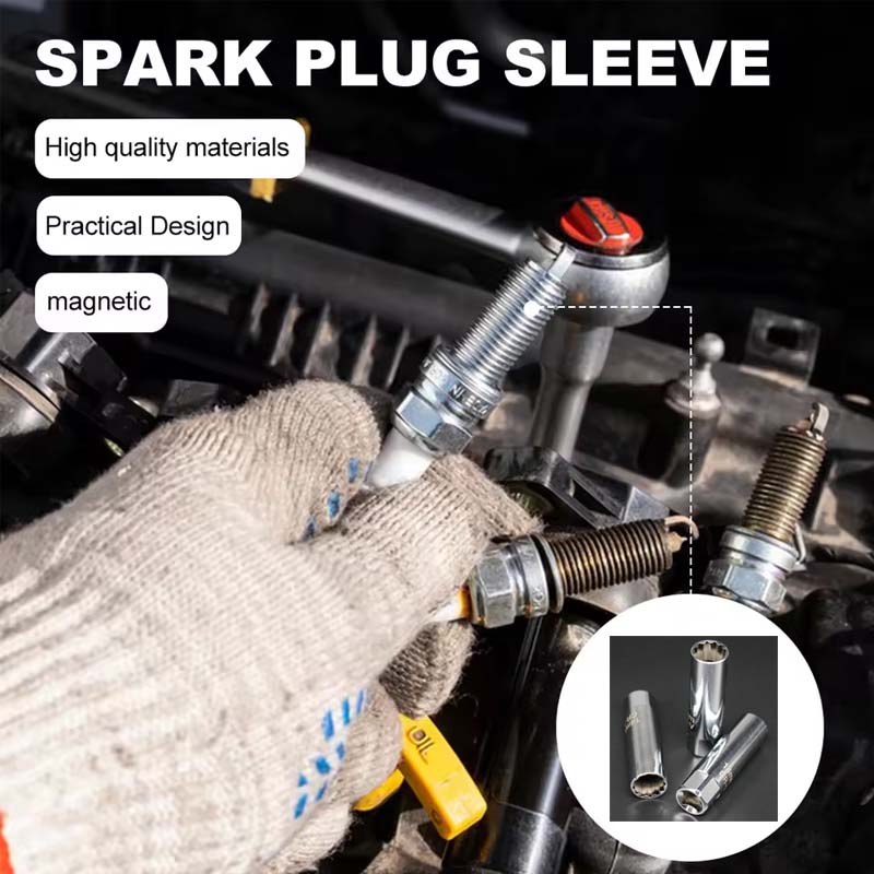 Универсальный свечной ключ с сильным магнитом 12 граней 14мм 16мм разборка свечей зажигания инструмент для автоматического обслуживания