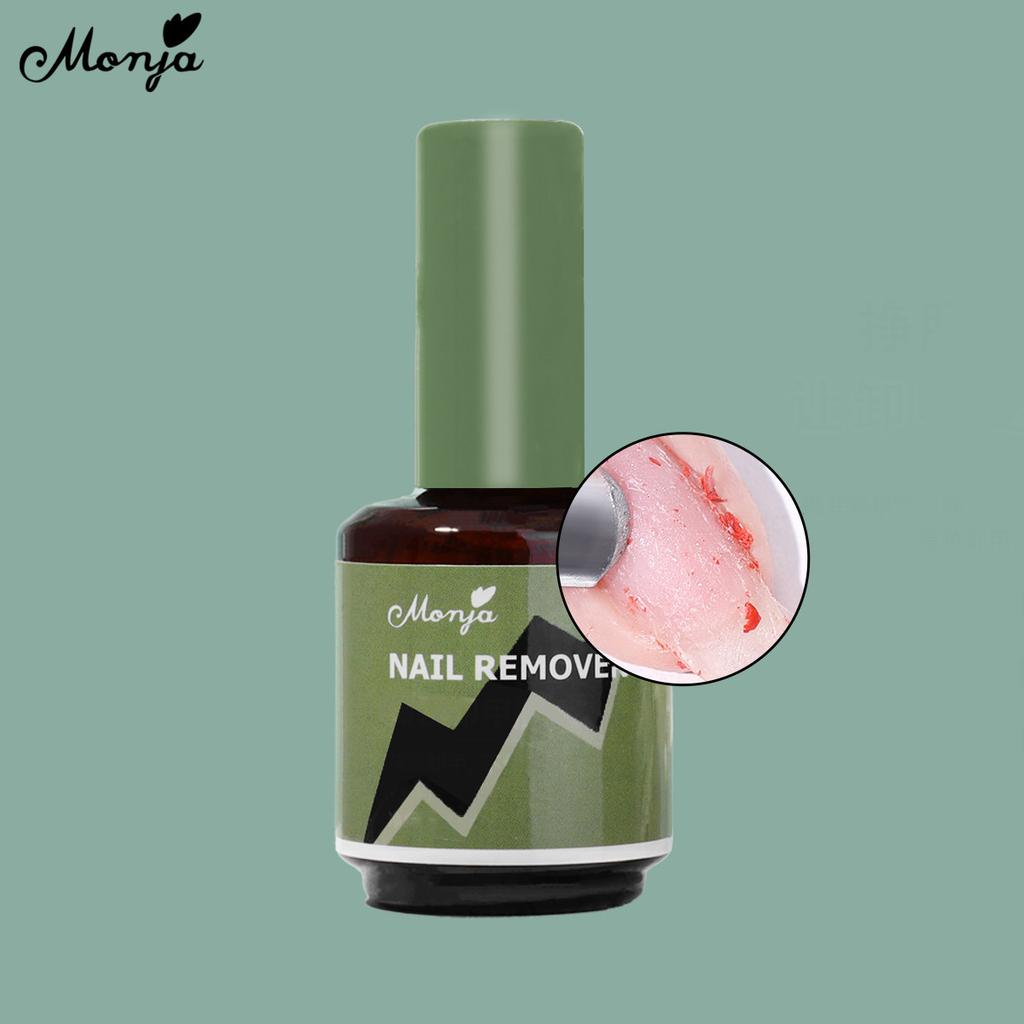 monja 2 шт. бутылки 15 г УФ-гель для ногтей для снятия лака Сильно волшебная чистка удаляет замачивание быстрый взрыв DIY инструменты для удаления маникюра