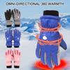Children Boys Girls Cartoon Cute Non-slip Thick Warm Waterproof Kids Ski Gloves Sports Mittens