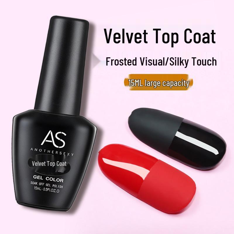 AS Nail Art Гель против отслоек Топ и Базовое покрытие без липкого слоя Светотерапия Прозрачный набор - Долговечное укрепление.