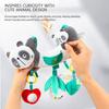 Детская коляска, кроватка, развивающая игрушка – Цветные животные, Мягкая плюшевая погремушка, Развитие мозга и сенсорные игры, Подарок