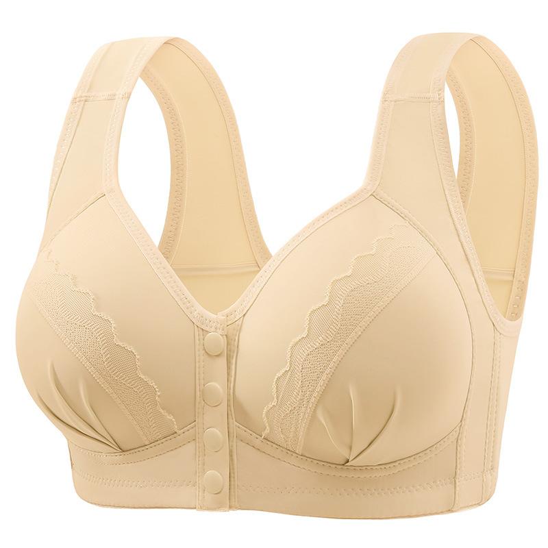 Новое поступление: Ярко-красный бюстгальтер большого размера с застежкой спереди, тонкими чашками, красивым дизайном спинки и боковой поддержкой для минимизации боковых складок, стиль майки