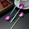 Juice Tea Spoons Coffee Spoon Ice Cream Scoop Long Handle Tea Dessert Spoon Stainless Steel Tableware Stirring Spoon