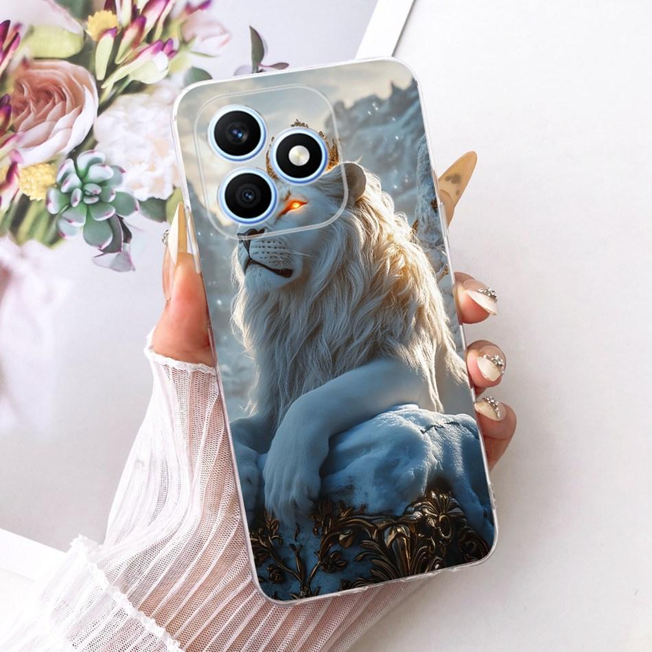 Для Honor X8d 2026 Крутой Чехол для Телефона с Рисунком Дракона и Тигра Для Honor X8D 4G Мягкий Силиконовый TPU Чехлы Бамперы