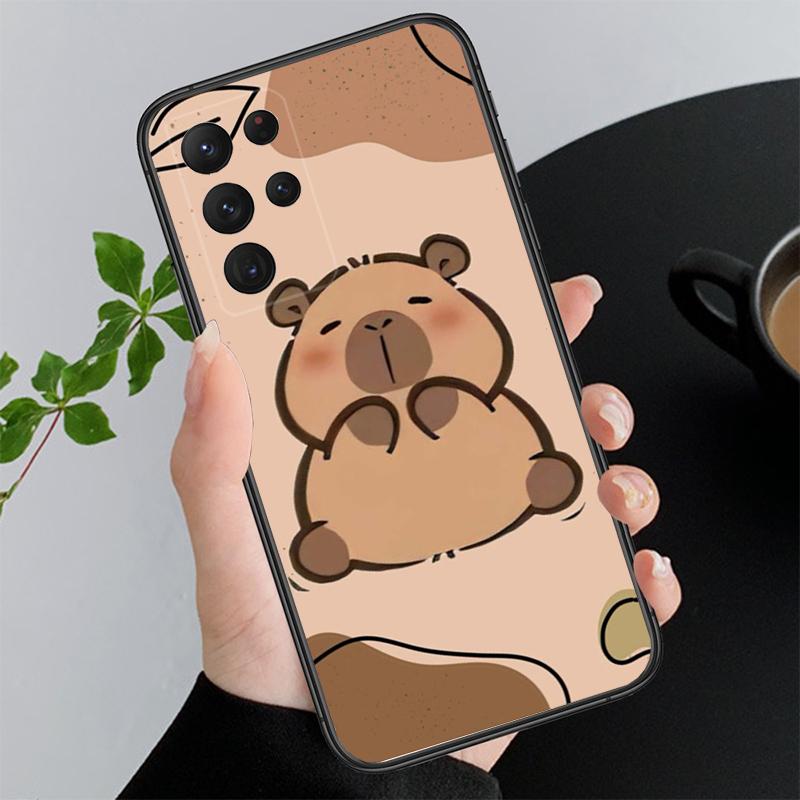 Cute Capybara cartoon Phone Case For Samsung A55 A16 A56 A36 A35 A15 A53 A54 A33 A34 A25 A05S A52 A52S A14 A24 A26 A71