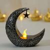 Mini Ramadan Moon Light Ramadan Decoration Soft Glow Battery Powered Eid Ramadan Candle Light Nightstand Decor