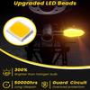 2Pcs Motorcycle Turn Signals LED Projector Turn Signal Lights with Arrow Projection  Waterproof 27 ModesBlinkers Warn Light