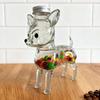 Animal Shape Glass Candy Jar Airtight Pet Treat Container for Kitchen Storage Transparent Canister for Cookies Coffee Snack
