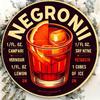 Винтажная металлическая табличка Negroni Настенный знак Металл Домашний декор Бар Кухня Искусство