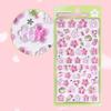 Pink Cherry Blossom 3D Relief Stickers Diy Diary Decor Stickers Kawaii Stickers Hand Account Decorative Material Stickers
