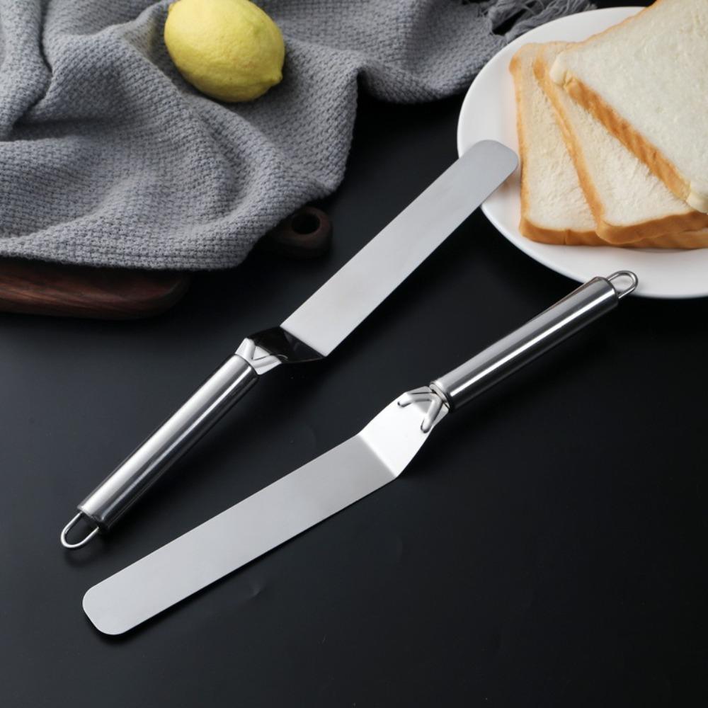 Изогнутый/Прямой Крем-Шпатель 6/8/10 дюймов Инструменты для Украшения Торта Кухонный Кондитерский Декор для Торта