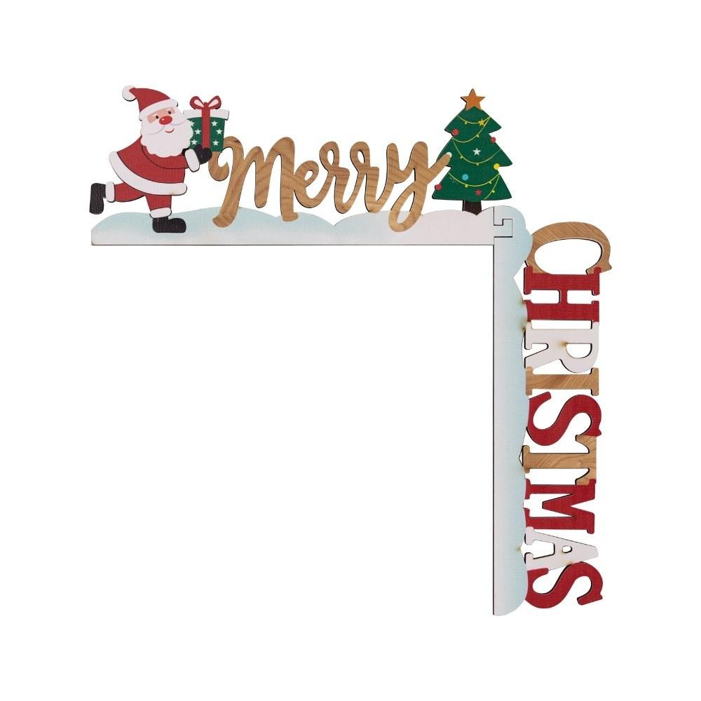 Colorful Christmas Letter Door Frame Hanging 2D Flat Design Table Ornament Table