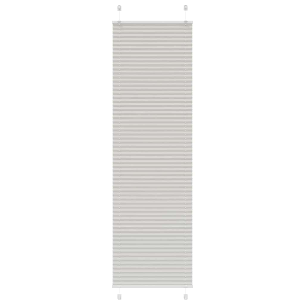 Roleta Plisowana Jasnoszara 60X200 Cm Szerokość Tkaniny 59,4Cm