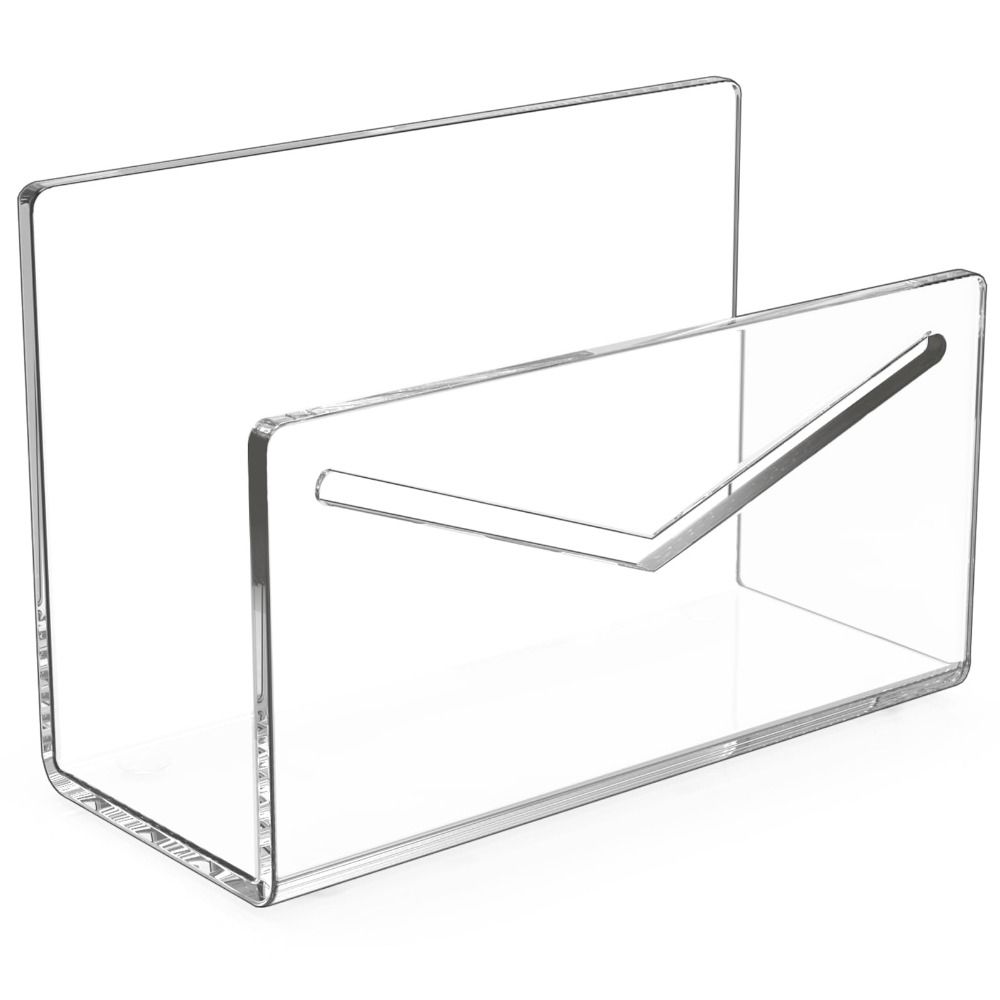 Acrylic File and Letter Holder Lightweight Envelope and Bill Sorter Mail Holder Rack School