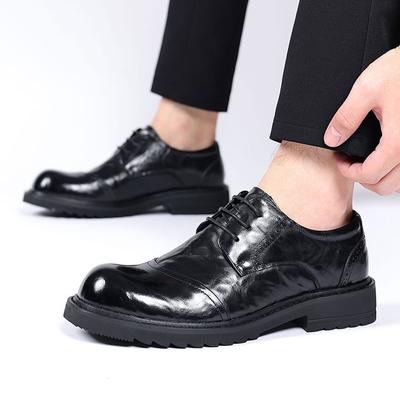Новые деловые формальные туфли высокого класса Feelcasual для поездок на работу из натуральной кожи для мужчин, офисные кожаные туфли, элегантные мужские туфли
