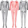 Men's Sexy Fishnet Bodysuits Hollow See Through Mesh Tight Lingerie Perspective Seductive Erotic Full Body Stockings For Husband