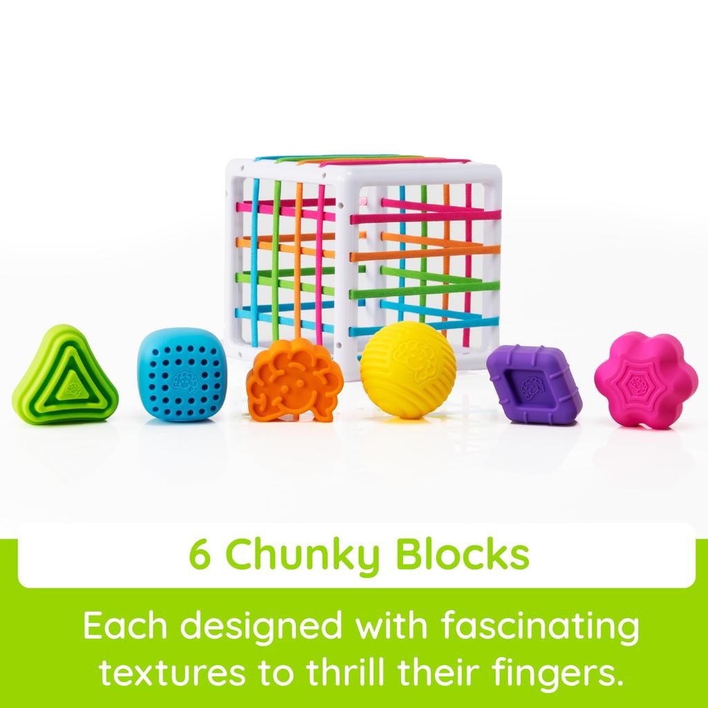 Игрушки для мозга Fat Brain Toys Детская игрушка Innie Bin Fingertip Обучающая резиновая коробка Оригинальный продукт FA251-1