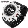 SANDA New Outdoor Sports Watch Cool Waterproof Electronic Watch Fashion Trend Watch
