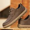 Мужские туфли больших размеров в ретро британском стиле из ПУ кожи, удобные для лодыжки и стопы, повседневная обувь, износостойкая подошва, обувь для ходьбы